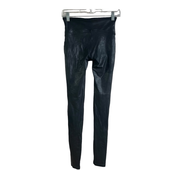 Spanx black faux leather leggings small - Picture 4 of 11
